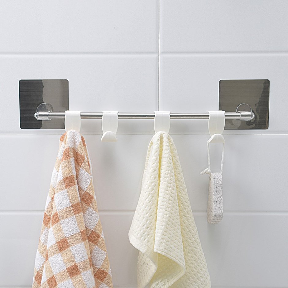 Вешалки для ванной комнаты настенные для полотенец