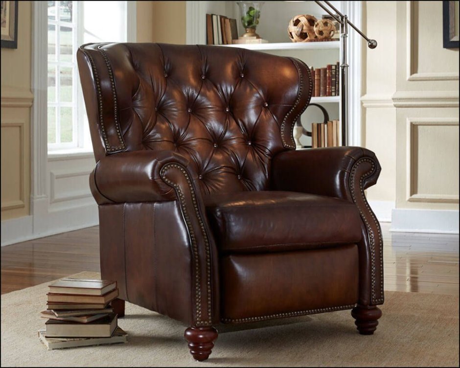 Кресло кожаное Furniture 9589 Black