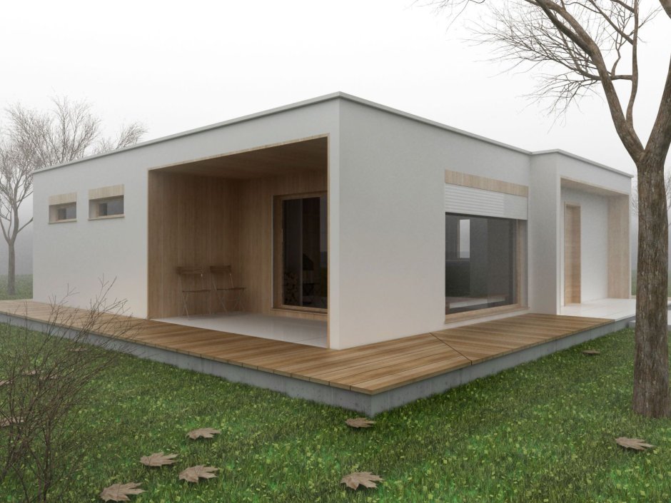 Одноэтажный модульный дом