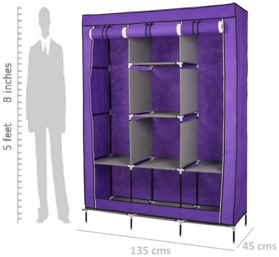 Тканевый шкаф Storage Wardrobe (130*45*175) 88130