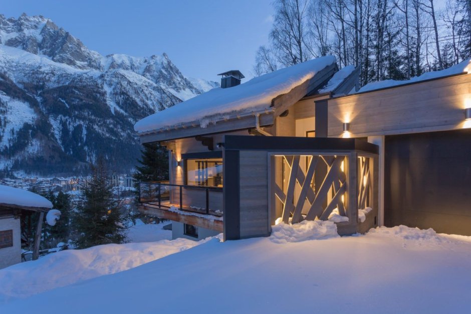 Дом в Швейцарии в горах Модерн