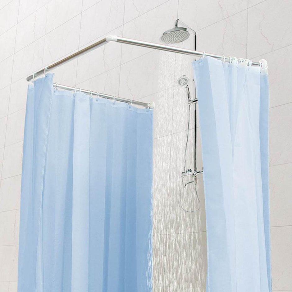 Угловой карниз для ванной комнаты Corner Shower Rods Kit