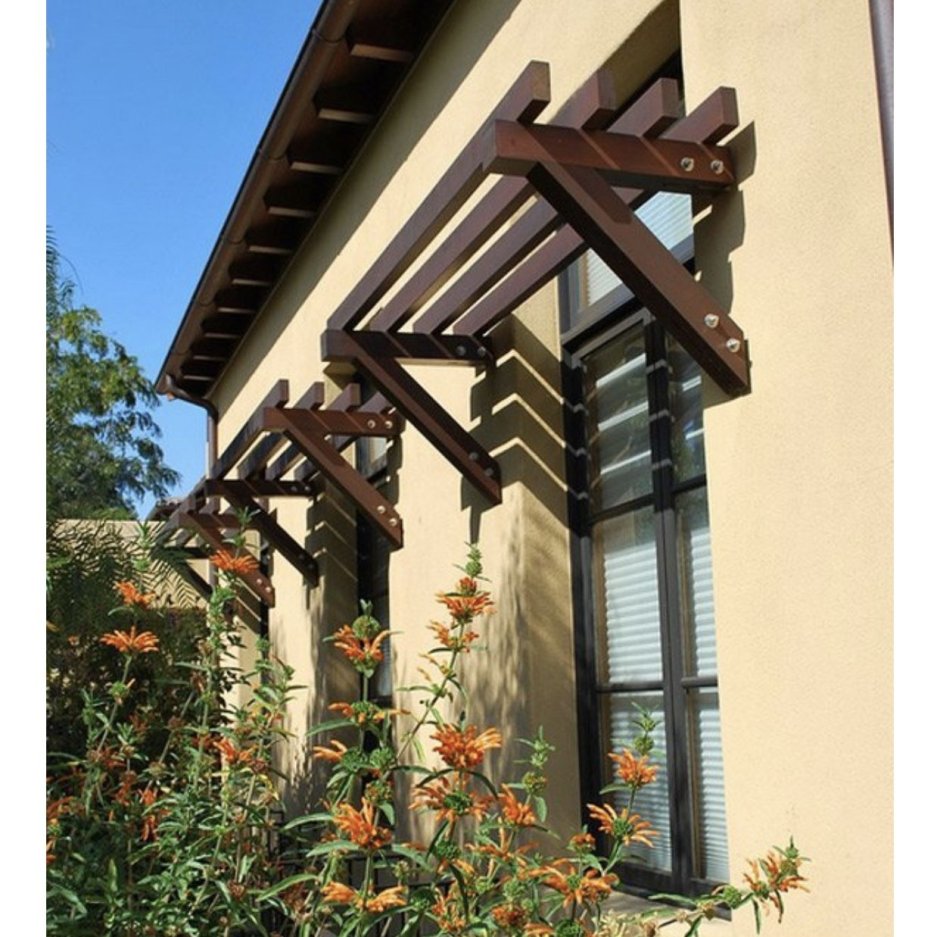 Деревянный козырек