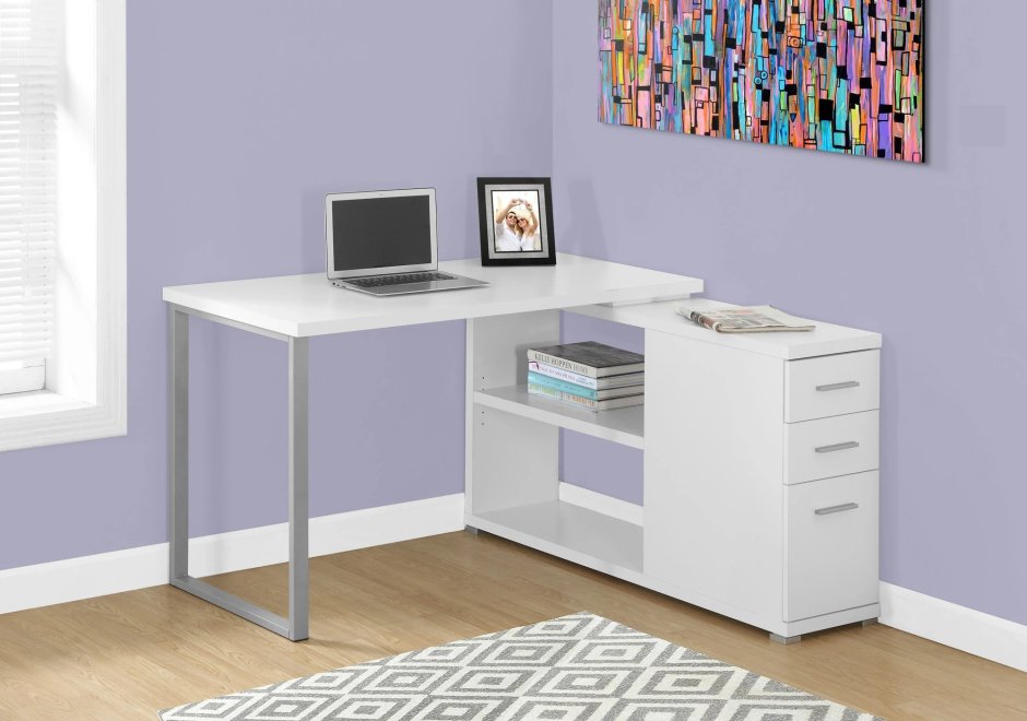 Стол компьютерный Homeoffice (белый, 1200х550х964 мм)