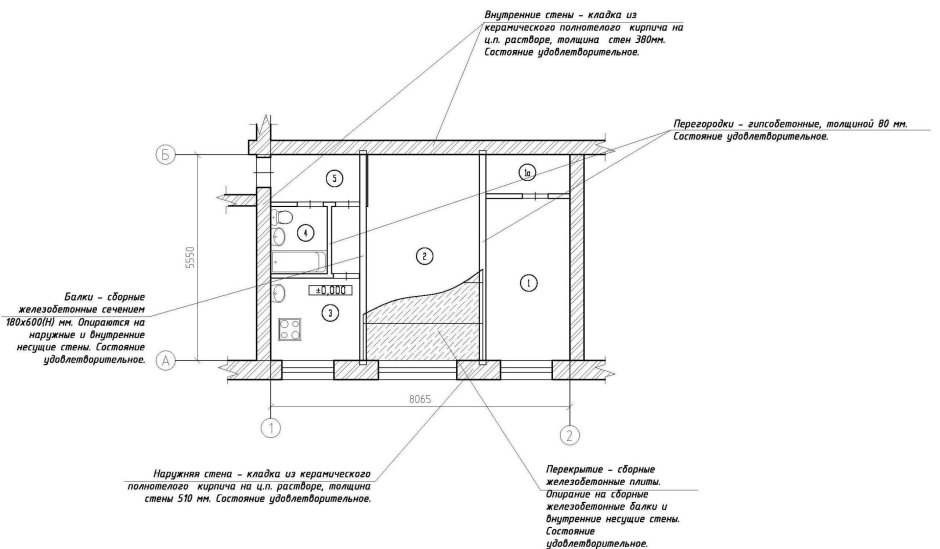 План частного одноэтажного дома чертеж