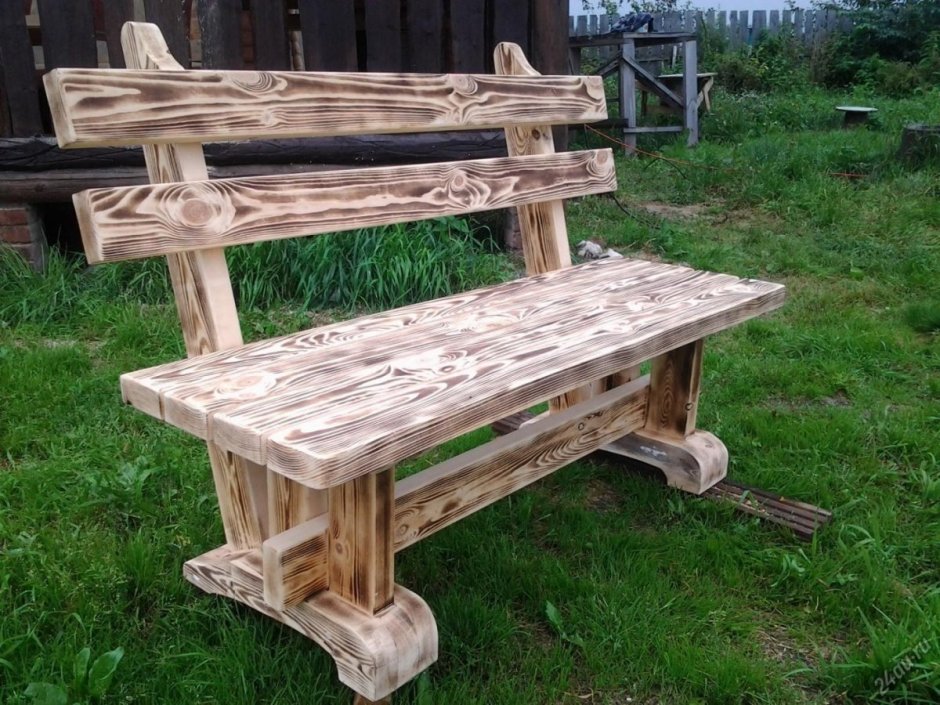Скамейки для дачи из дерева