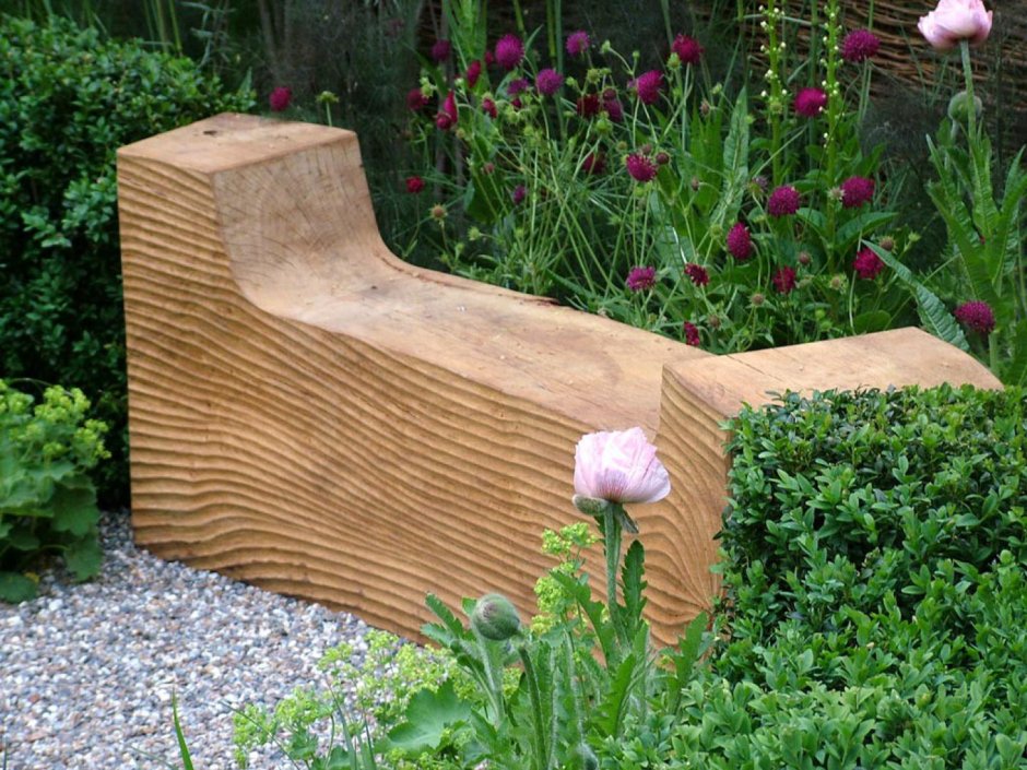 Дизайнерские скамейки для сада