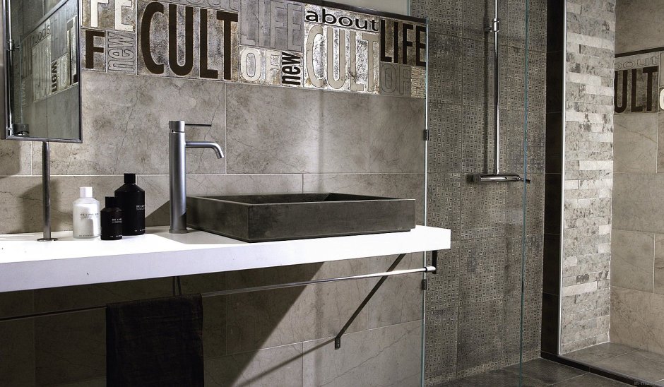 Ванная белая стиль Нью Йорк