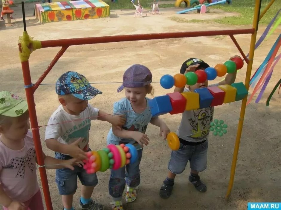 Украшение прогулочного участка в детском саду летом