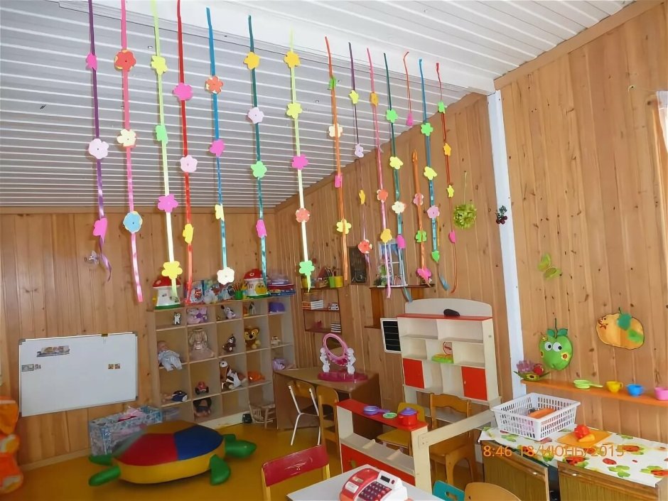 Украшение веранды летом в детском саду