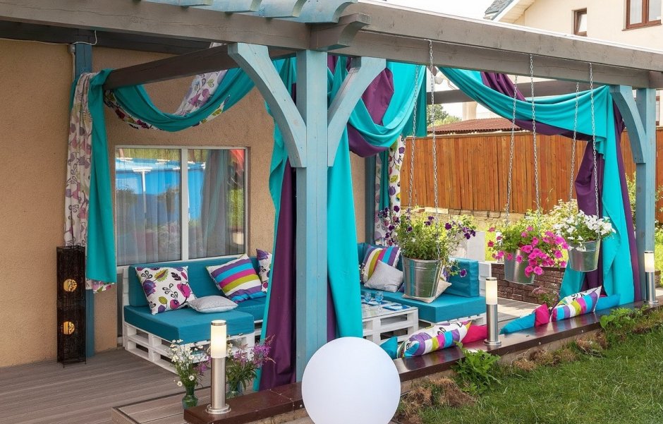 Украшение веранды в детском саду