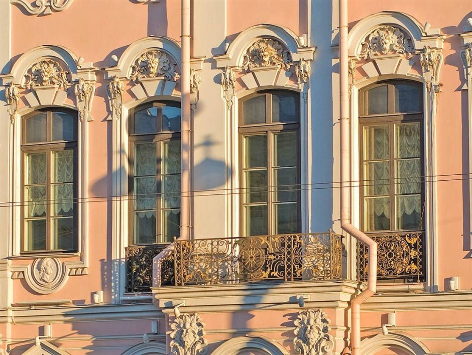 Фасады Строгановского дворца Петербург