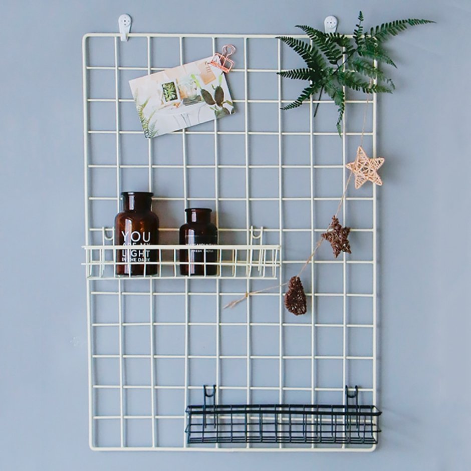 Решетка панель металлический органайзер wire System Grid Panel от Crate paper