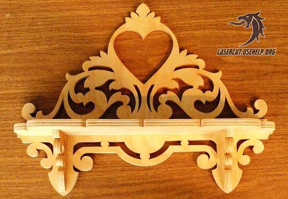 Резные полки из дерева