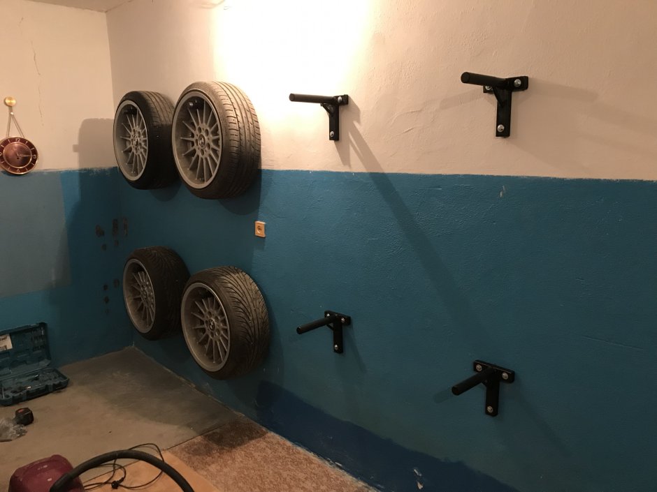 Хранение колес в гараже