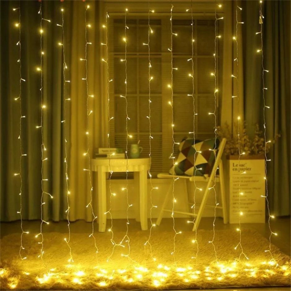 Гирлянда штора Curtain Lights 3*3