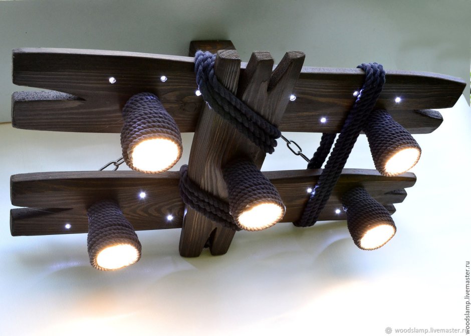 Светильник Wood Chandelier