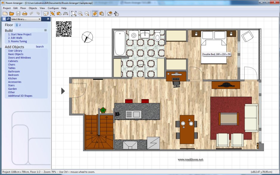 Визуализация в программе Sweet Home 3d
