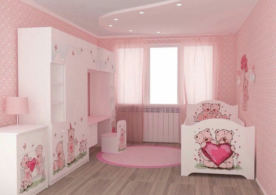 Комната для девочки 1 год