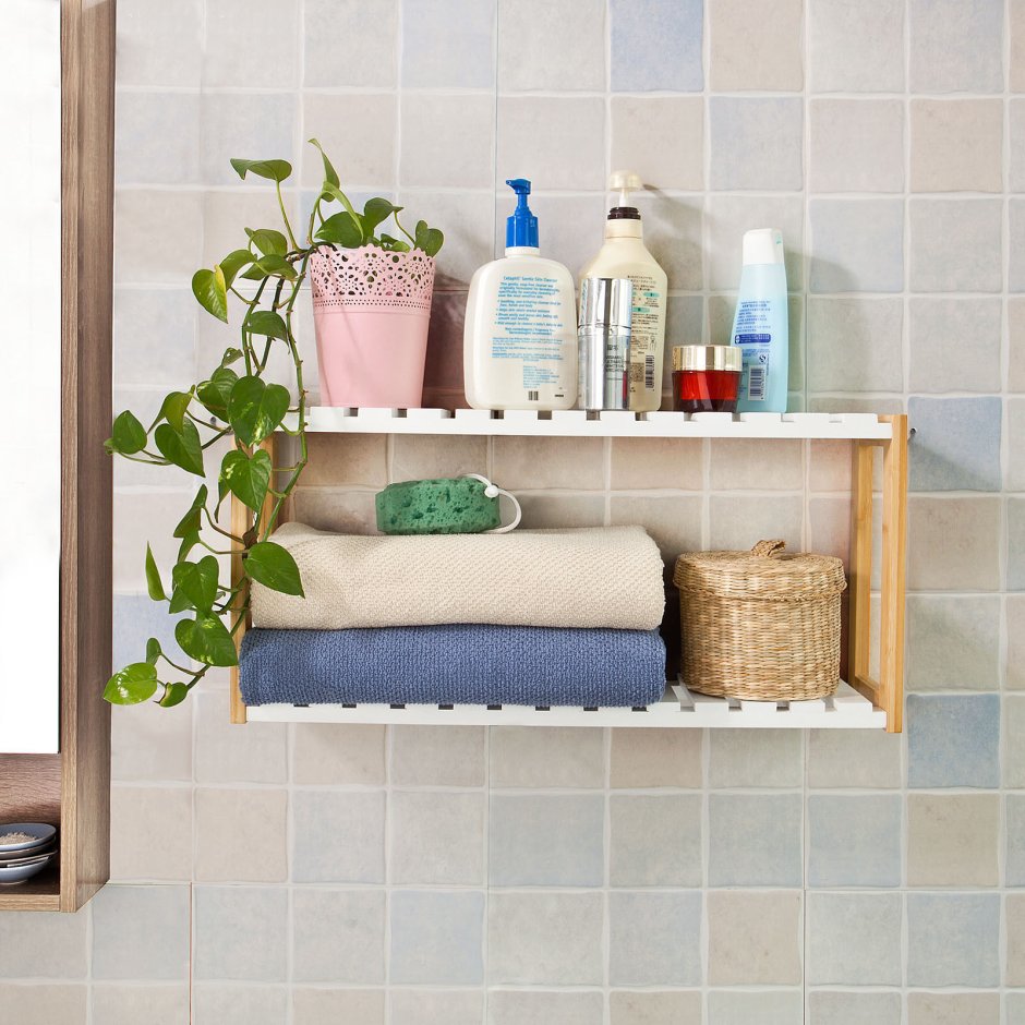 Подвесные полки в ванную