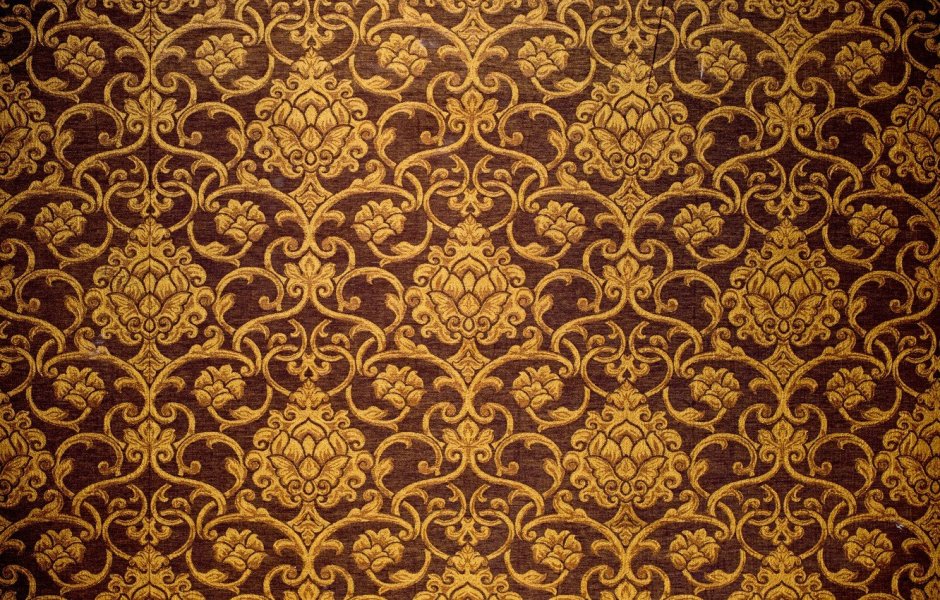 Ткань с золотым орнаментом