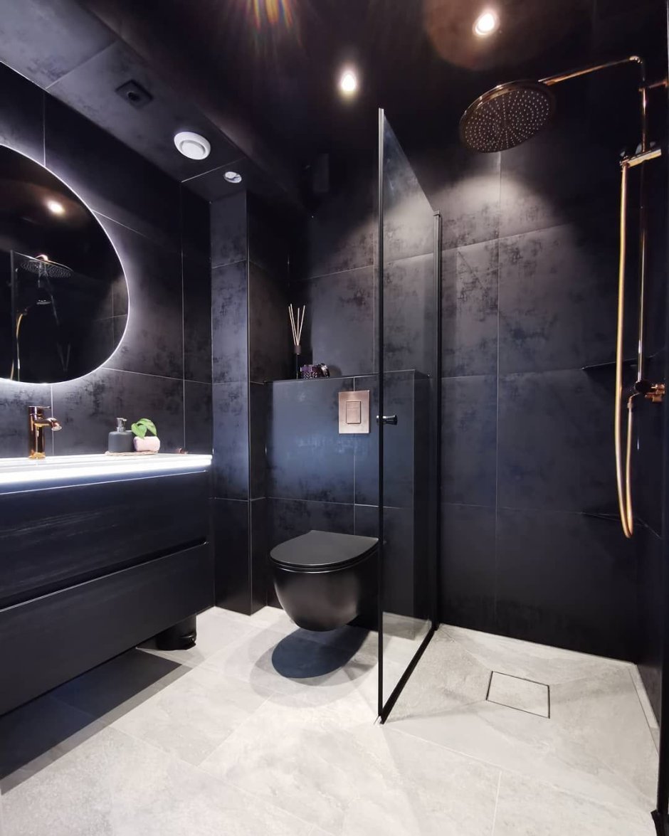 Titanium Black Cosmic Bathroom