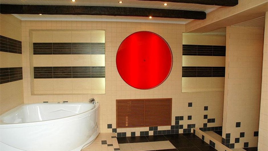 Плитка в ванную в японском стиле