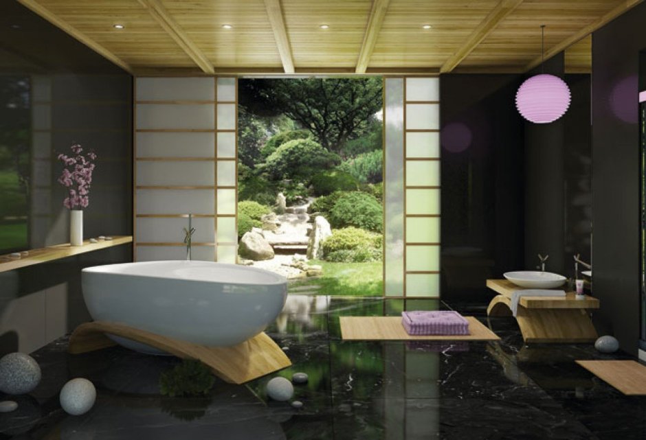 Ванна в японском стиле