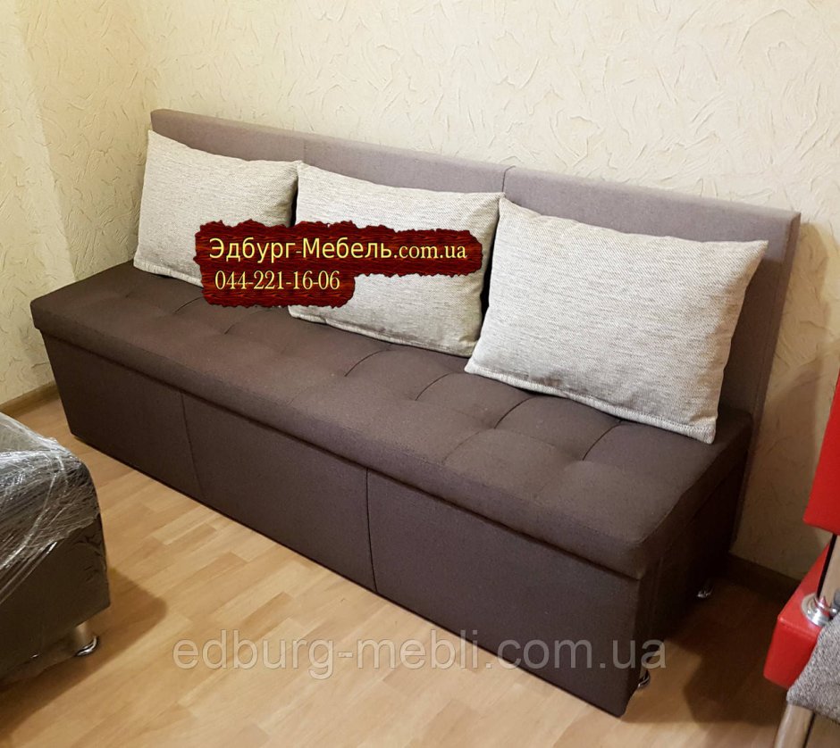Кухонный диван секрет-4 со спальным местом (Браун капро)