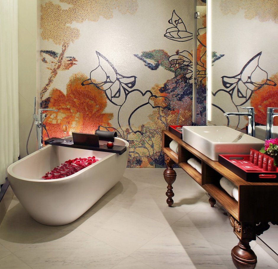 Ванная комната в азиатском стиле
