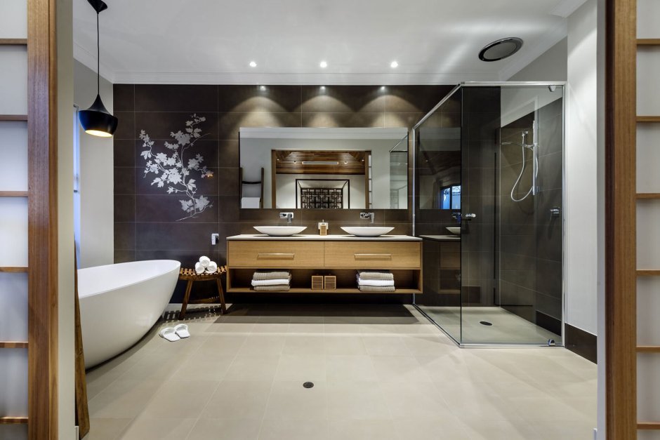 Ванная в бамбуковом стиле