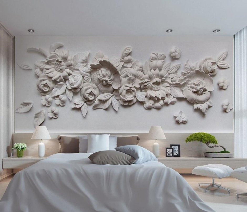 Спальня с маками