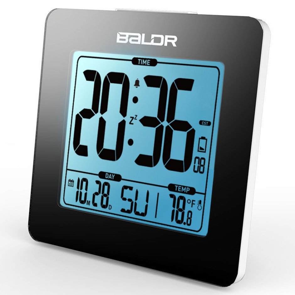Настольный цифровой будильник термометр