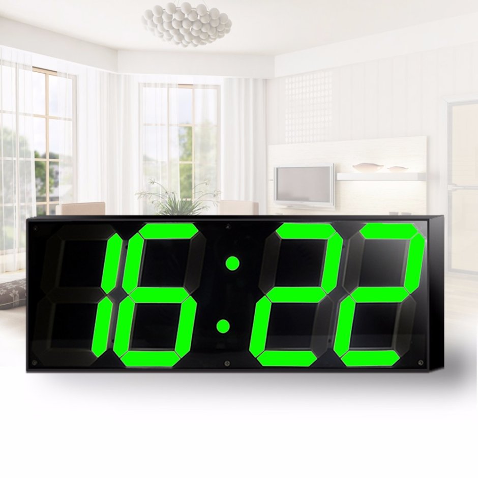 Электронные led часы настенные (температура-будильник-Дата)