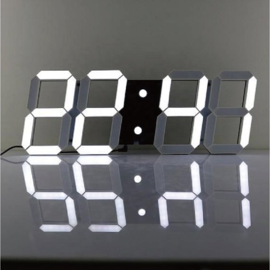 Настенные led часы 3d-jh3103