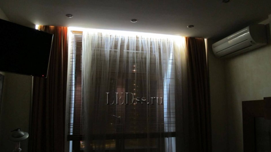 Led подсветка штор