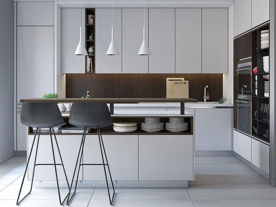 Кухня икеа с антресолями