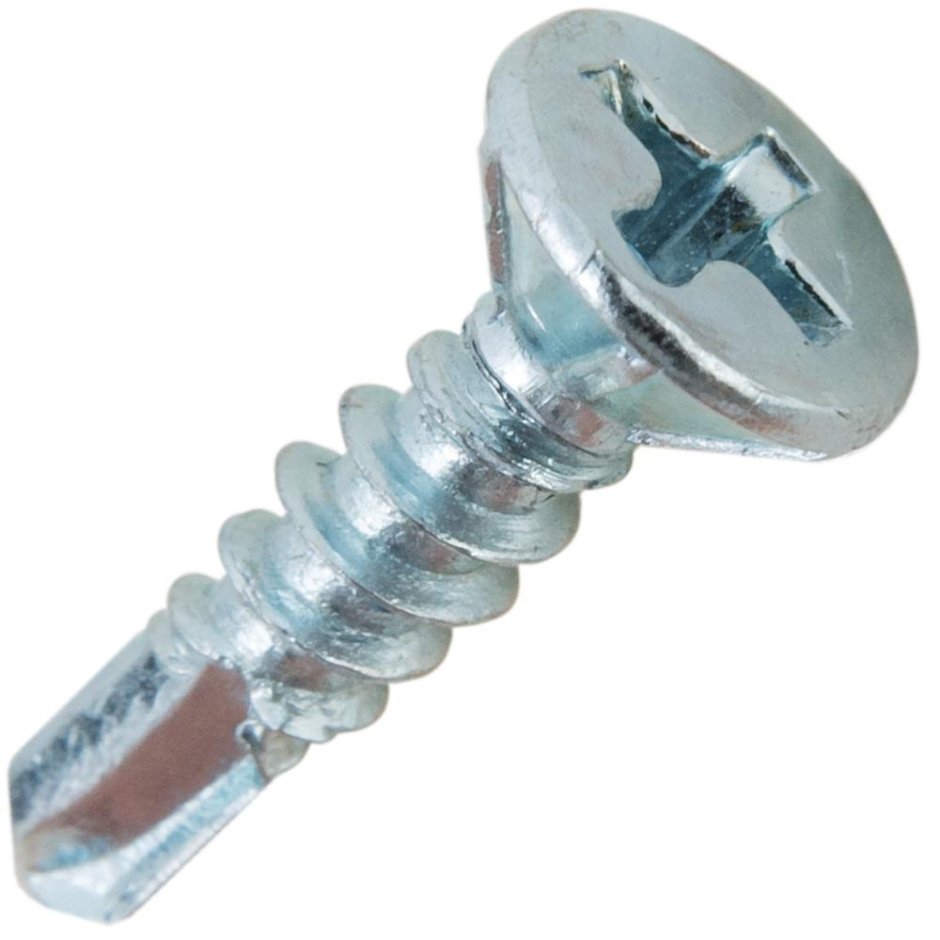 Саморез оконный Daxmer 3.9х16 (2000шт) белый цинк, сверло