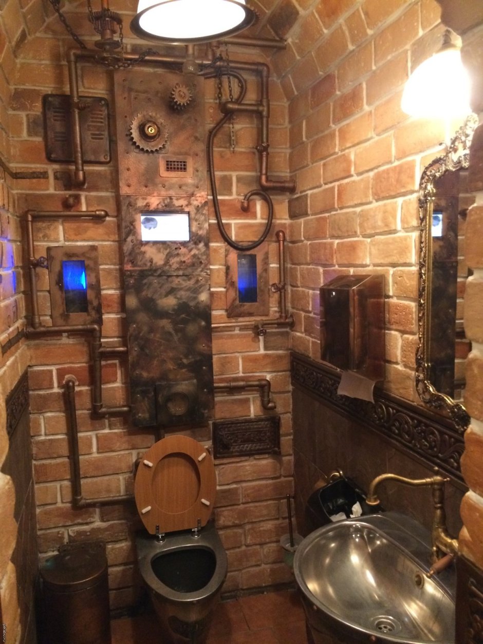 Туалет в стиле стимпанк