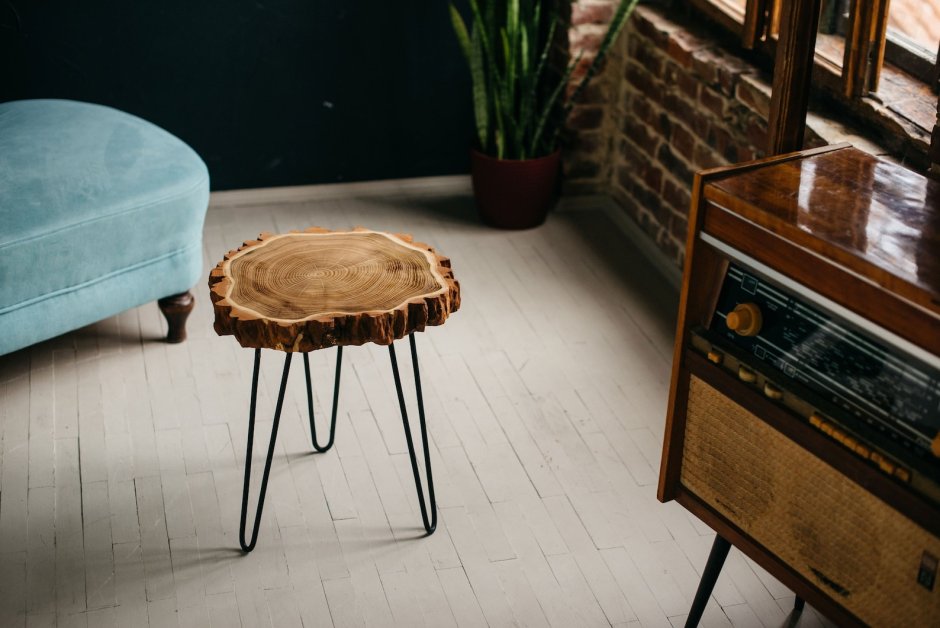 Стол журнальный Slab Wood