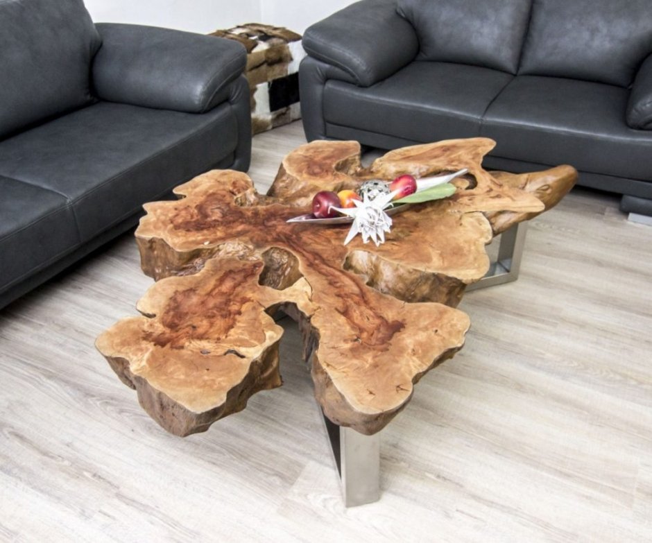 Стол из спила корня дерева