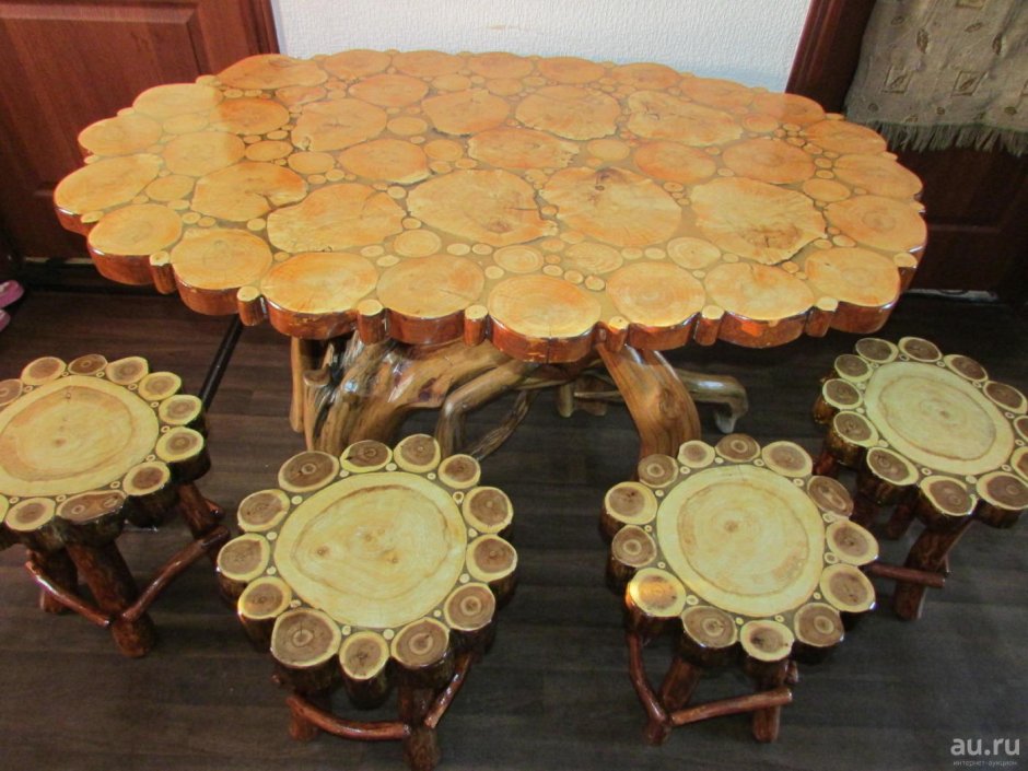 Изделия из деревянных спилов