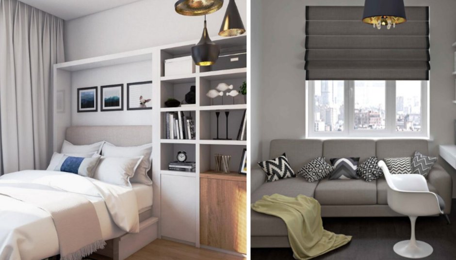 Шкаф с нишей для кровати