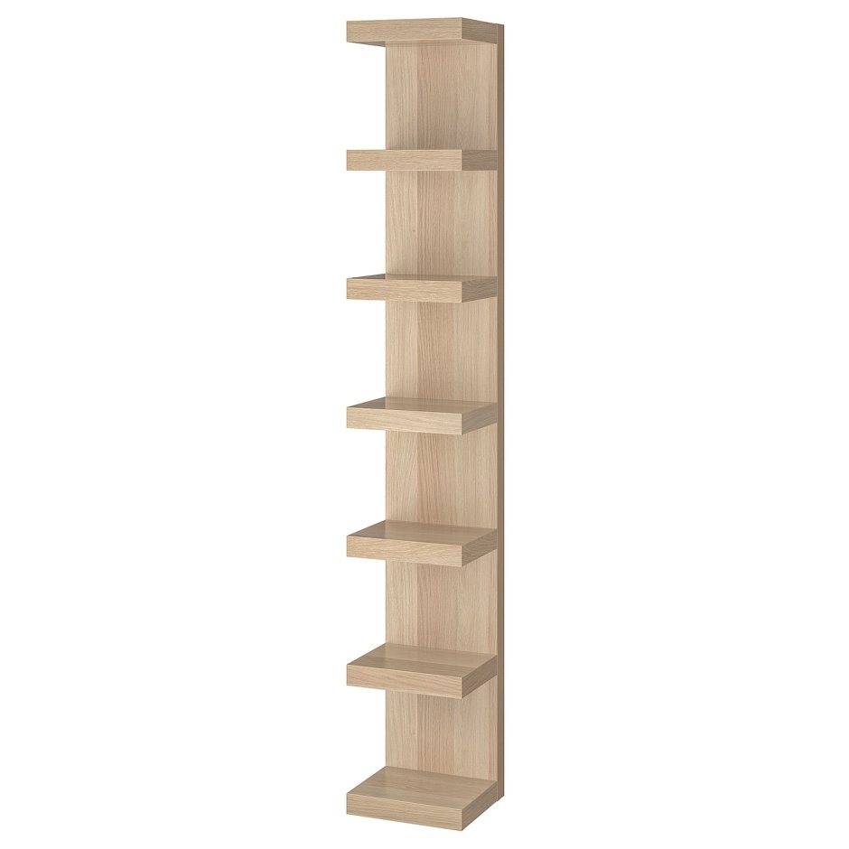 ЛАКК полочный модуль навесной белый 30x190 см