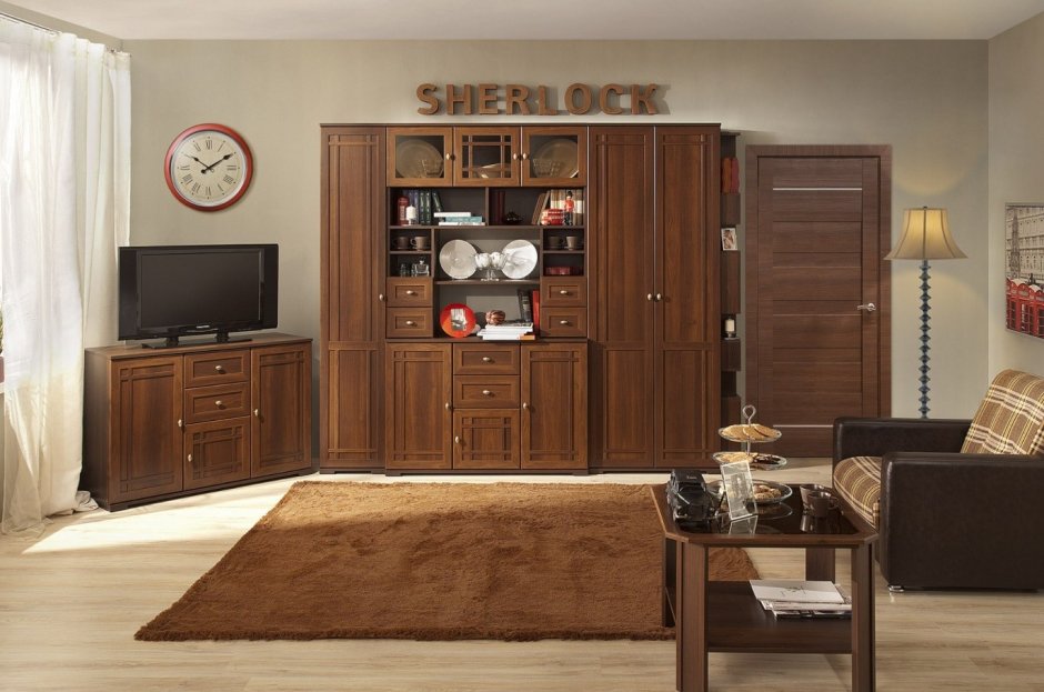Гостиная Шерлок ясень Анкор темный Глазов