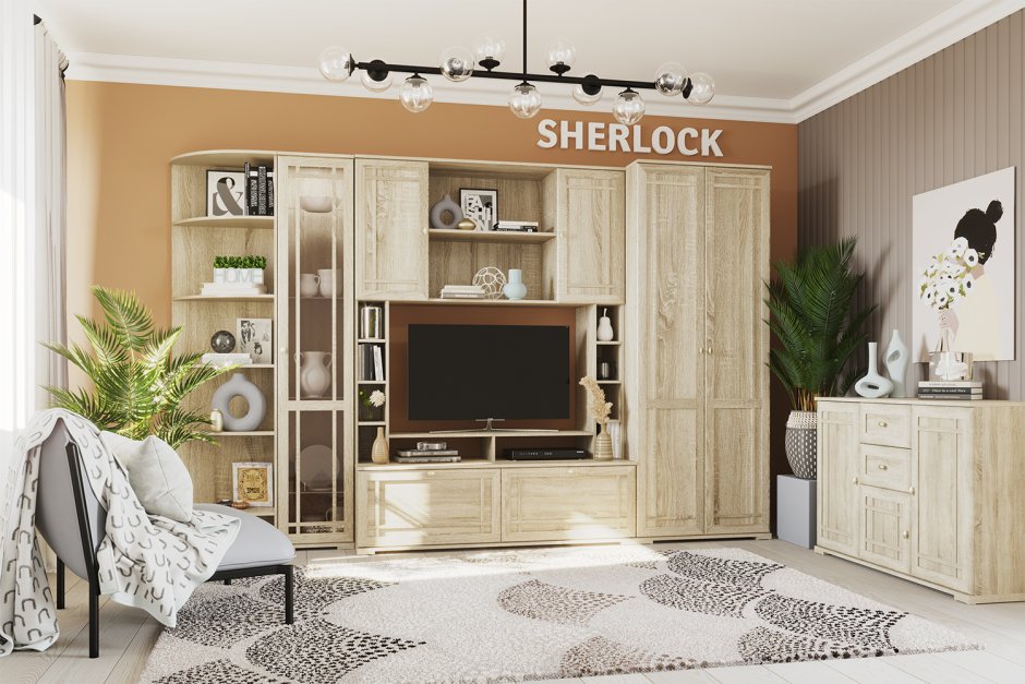 Шкаф Шерлок Глазов дуб сонома