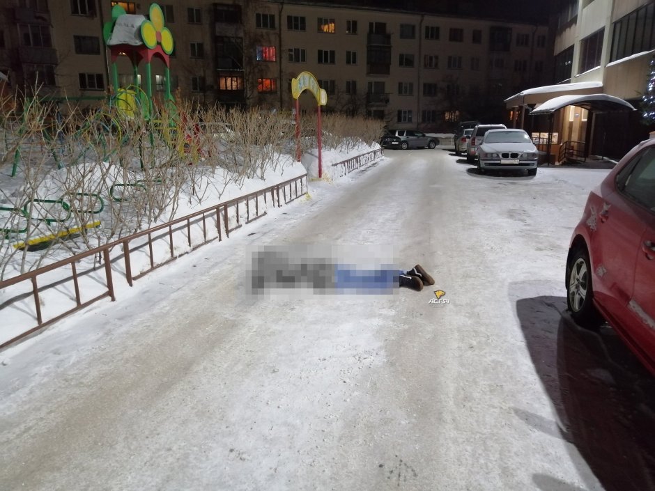 Девушка выбросилась из окна
