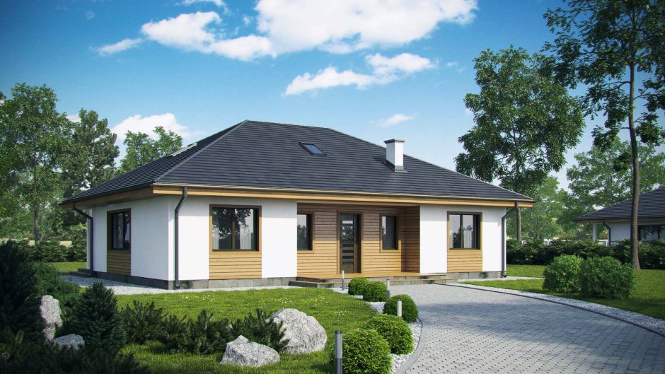 Польский проект z500 одноэтажный дом