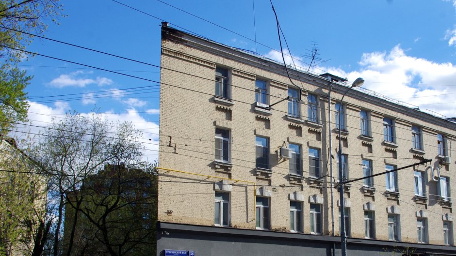 Плоский дом на Таганке вид сверху