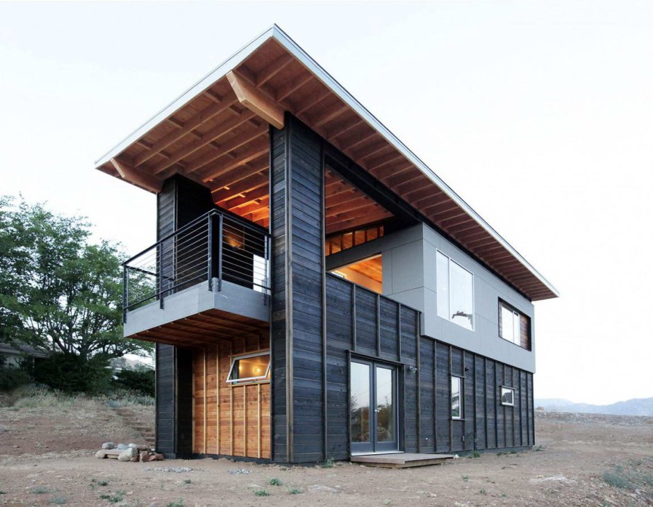Tiny House с односкатной крышей